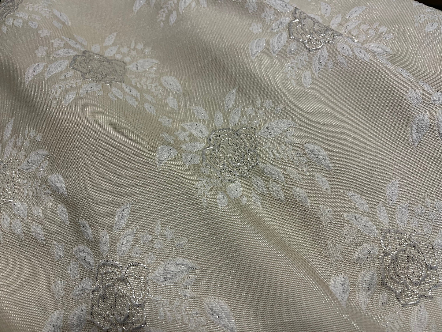 NEW High Class Floral Brocade Cloque Lurex Fabric
