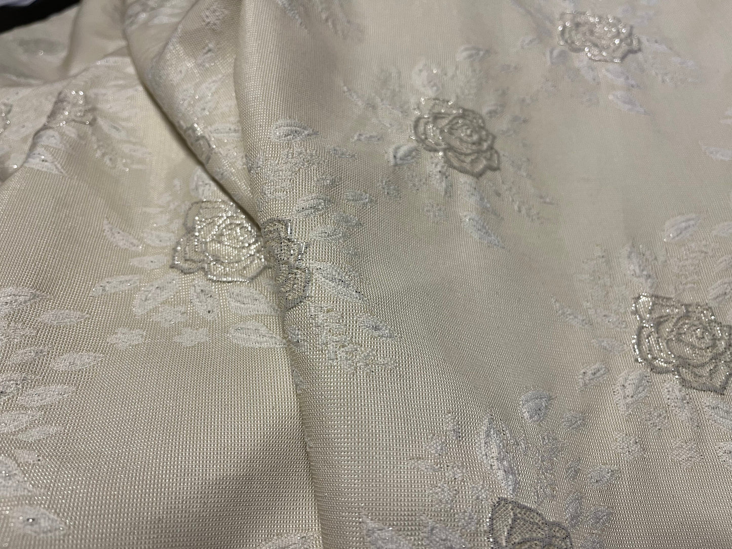 NEW High Class Floral Brocade Cloque Lurex Fabric
