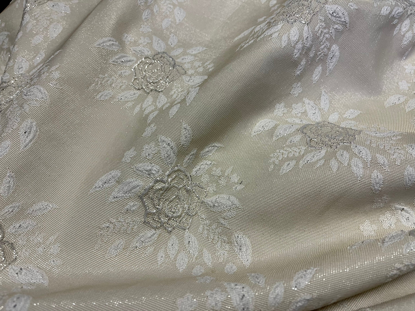 NEW High Class Floral Brocade Cloque Lurex Fabric