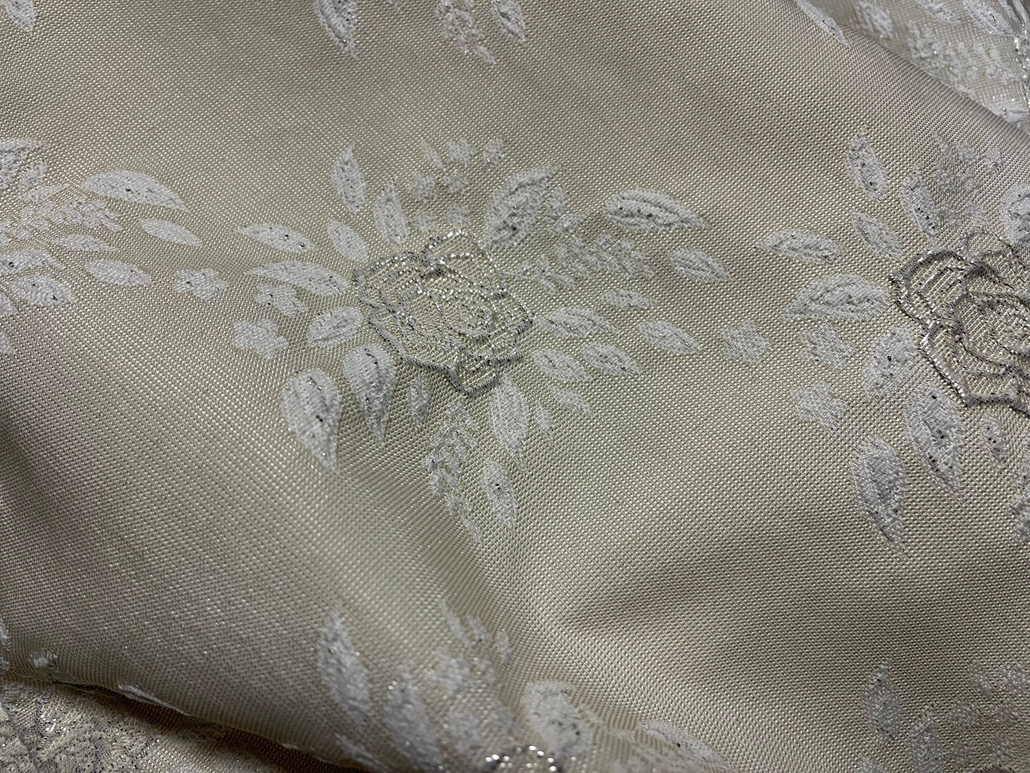 NEW High Class Floral Brocade Cloque Lurex Fabric