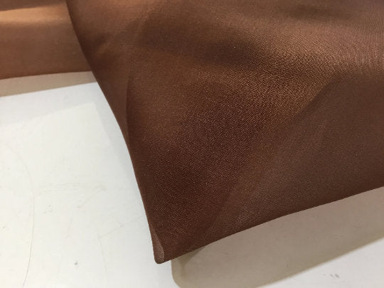 NEW High Class Brown 100% Silk Organza Fabric