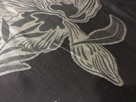 NEW High Class Silk Floral Lurex Fabric