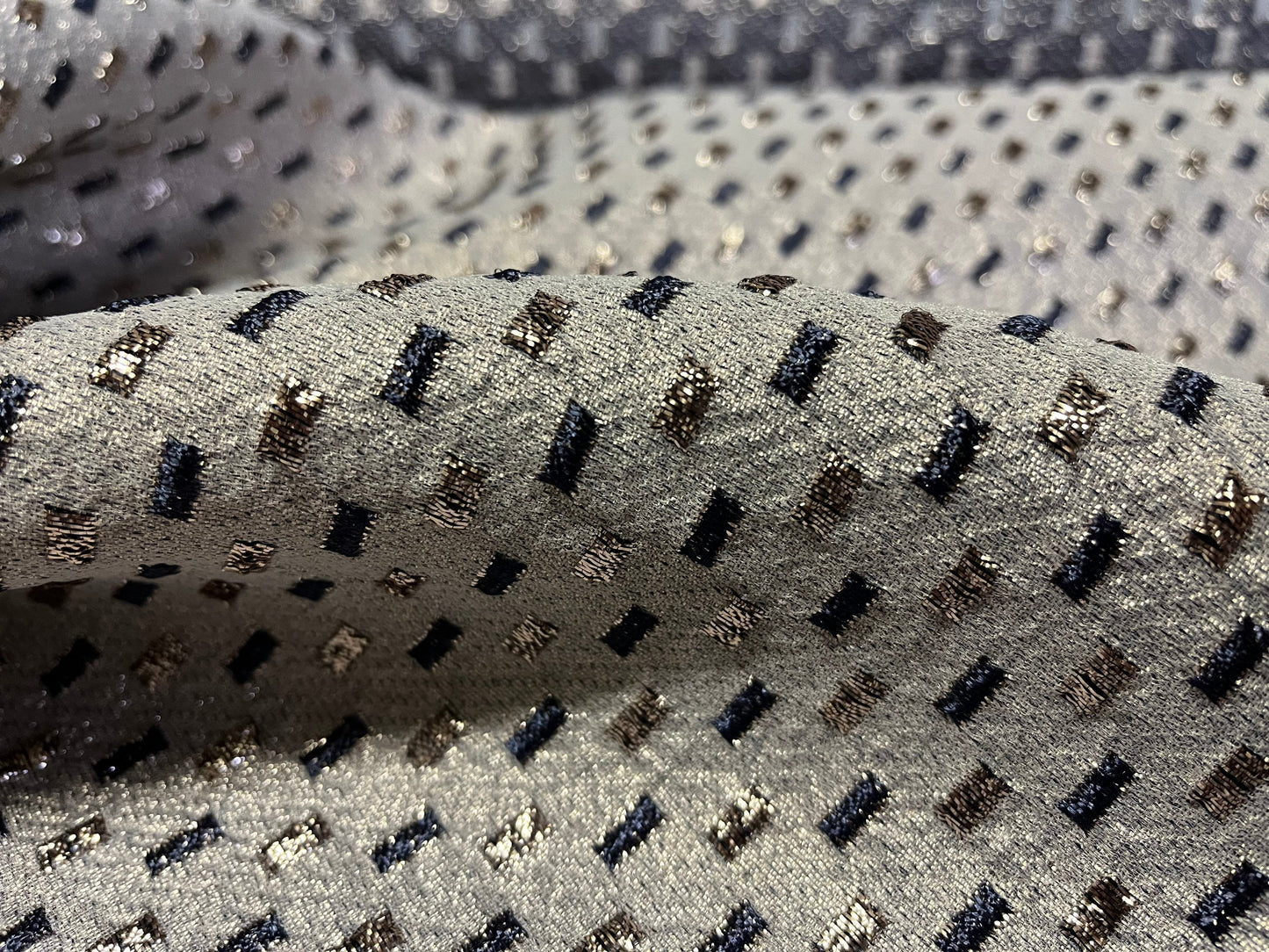 NEW High Class Jacquard Brocade Cloque Lurex Fabric