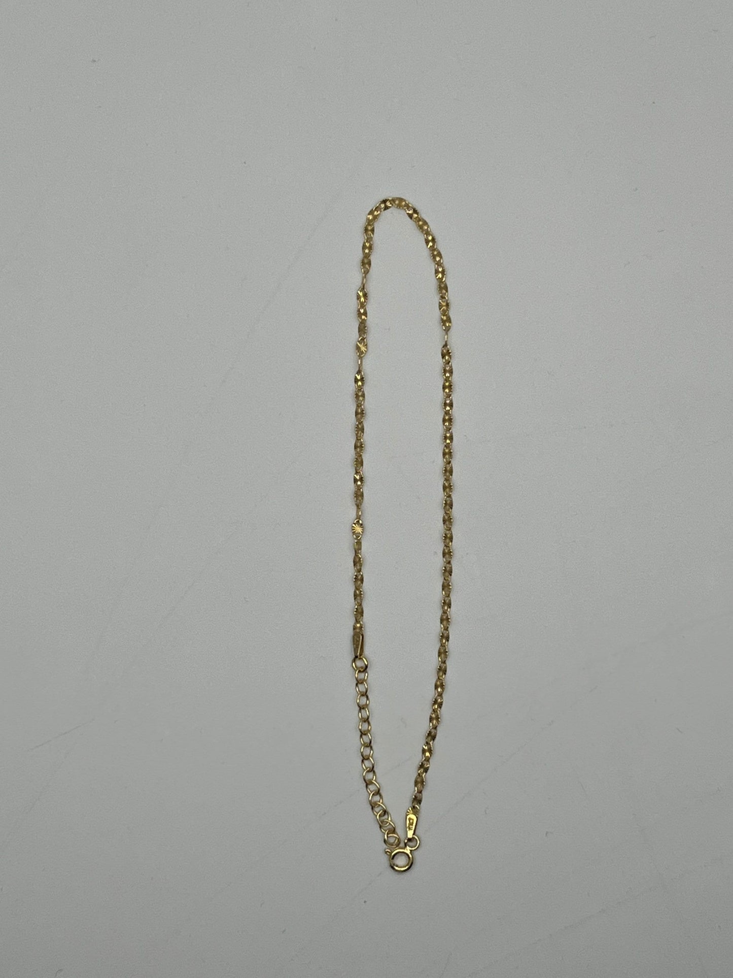 NEW 925 Silver Gold Plated Anklet For Women (Please Read Description)