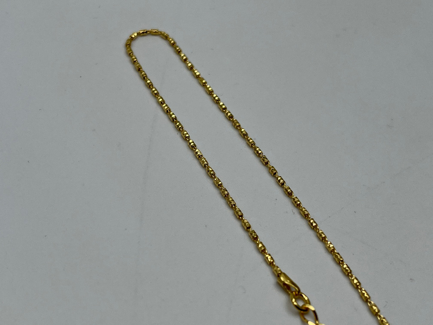 NEW 925 Silver Gold Plated Anklet For Women (Please Read Description)