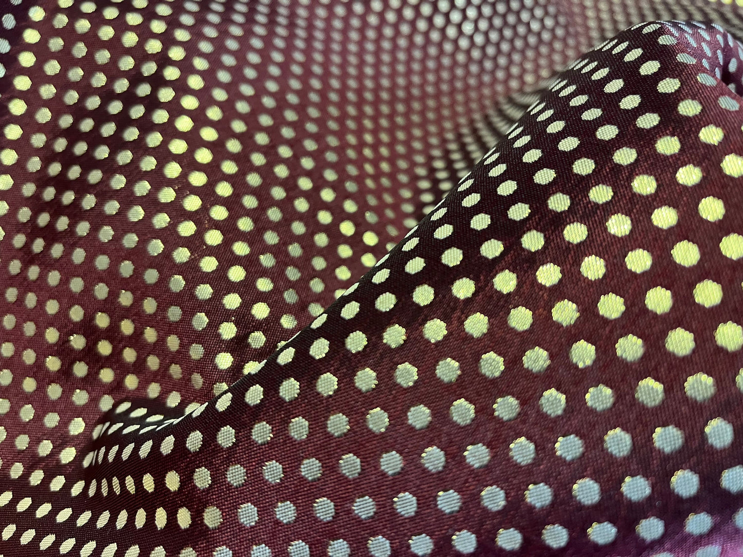NEW High Class Spot Jacquard Brocade Lurex Fabric