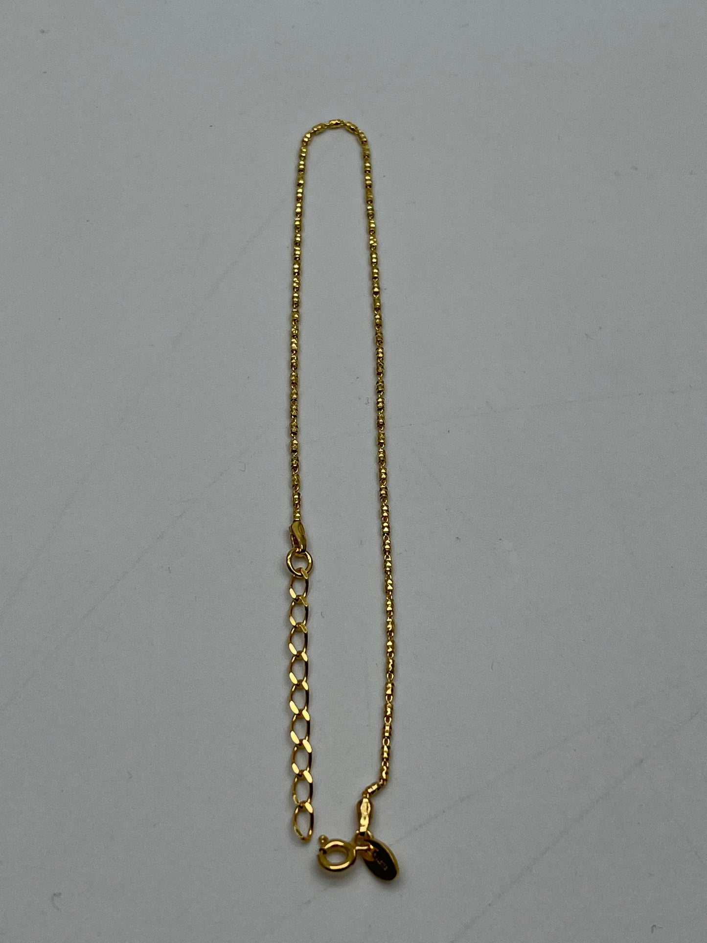 NEW 925 Silver Gold Plated Anklet For Women (Please Read Description)