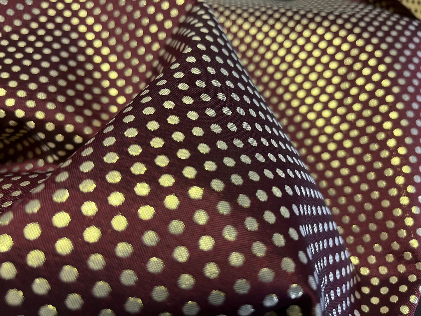 NEW High Class Spot Jacquard Brocade Lurex Fabric