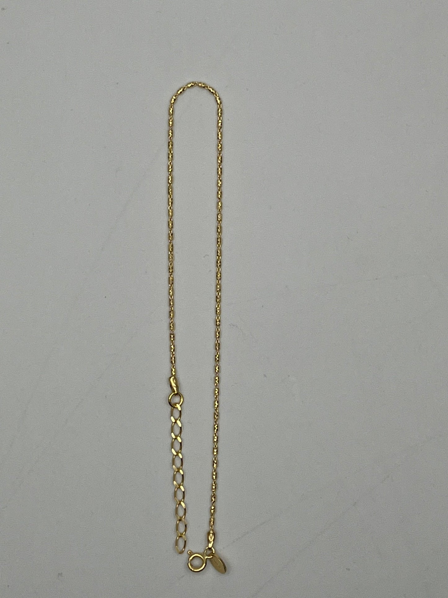 NEW 925 Silver Gold Plated Anklet For Women (Please Read Description)