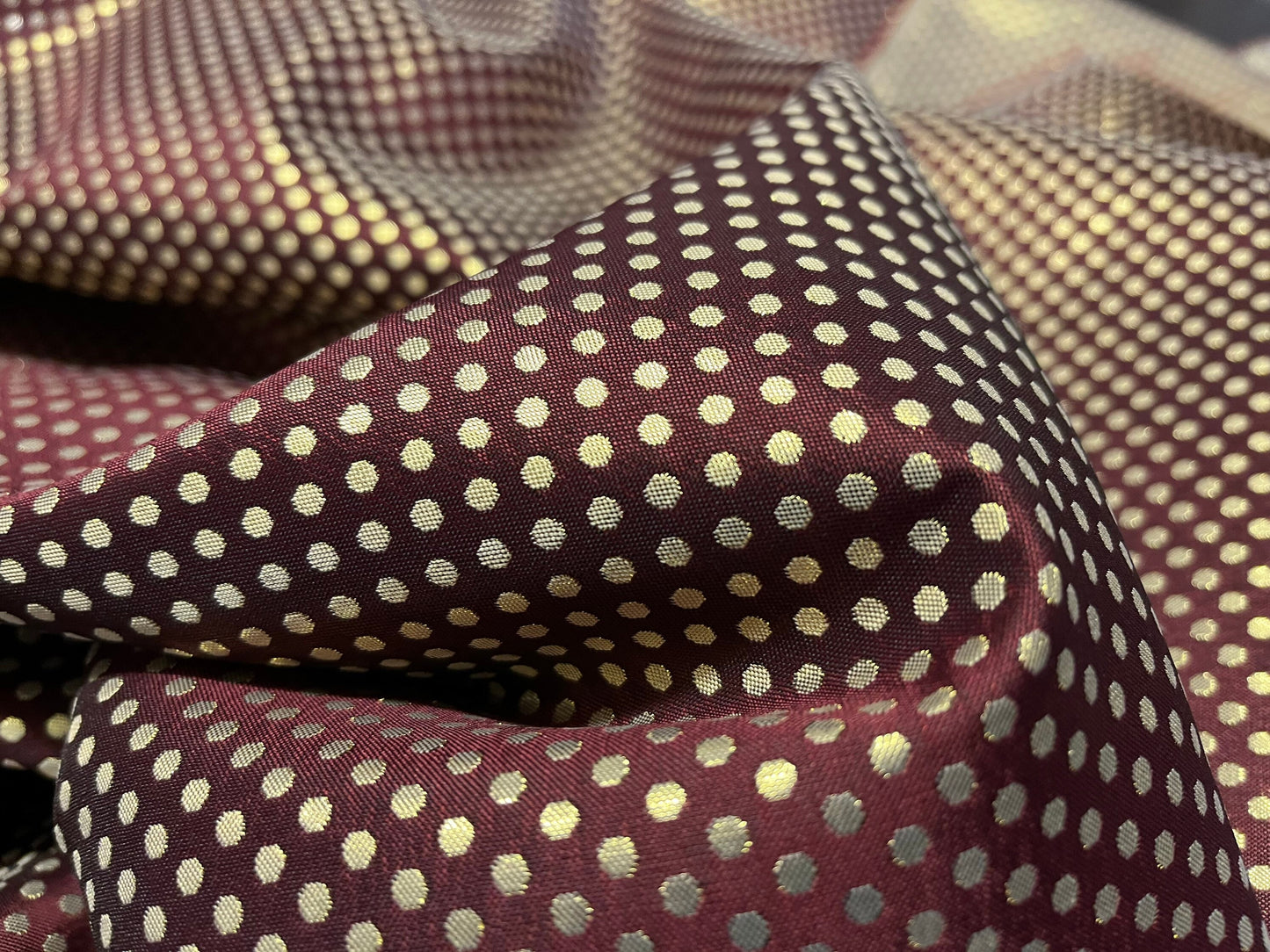 NEW High Class Spot Jacquard Brocade Lurex Fabric