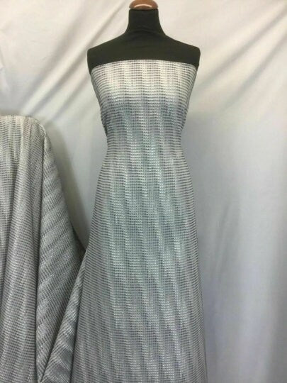 NEW High Class Bullet Spot Jacquard Cloque Lurex Fabric