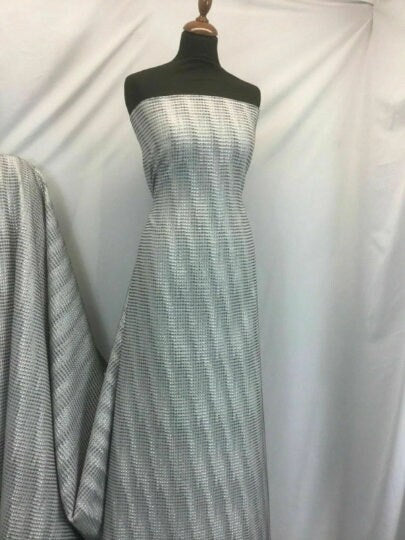 NEW High Class Bullet Spot Jacquard Cloque Lurex Fabric