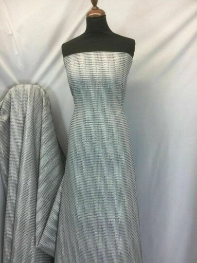 NEW High Class Bullet Spot Jacquard Cloque Lurex Fabric