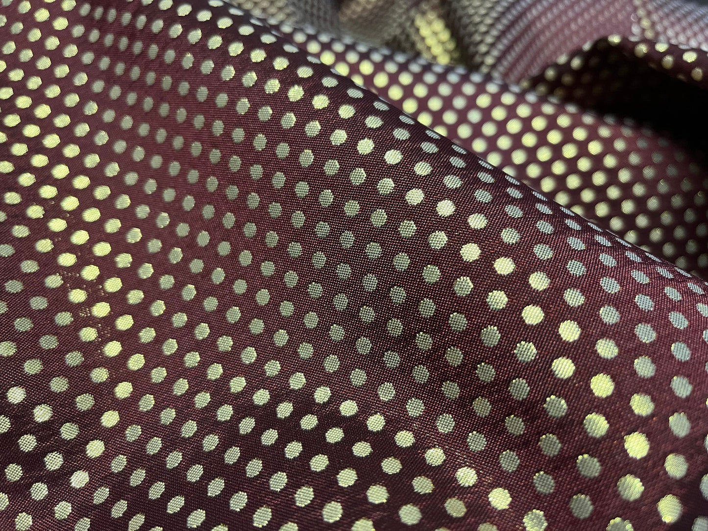 NEW High Class Spot Jacquard Brocade Lurex Fabric