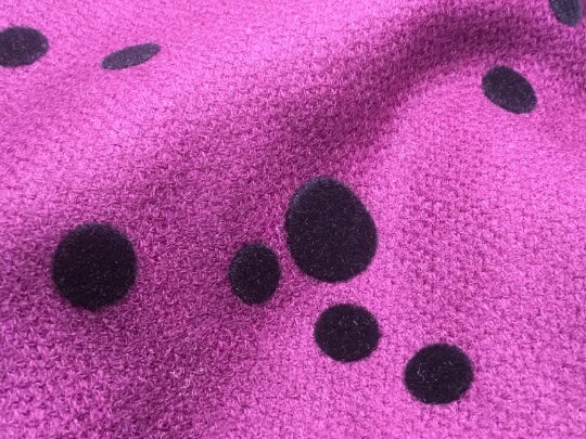 NEW Wool Cashmere / Spots Fabric