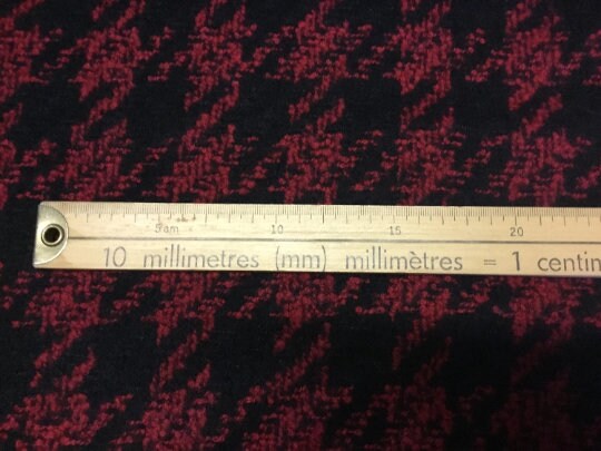 NEW High Class Houndstooth Wool Boucle Fabric
