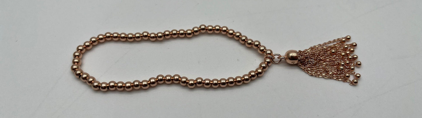 NEW 925 Silver Rose Gold Plated Bracelet For Women (Please Read Description)