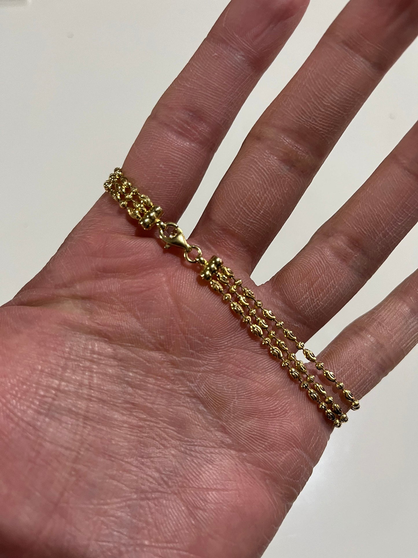 NEW 925 Silver Gold Plated Bracelet For Women (Please Read Description)