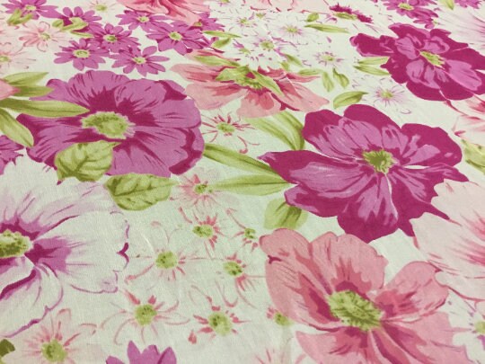 NEW High Class 100% Pure Silk Chiffon Floral Print Fabric