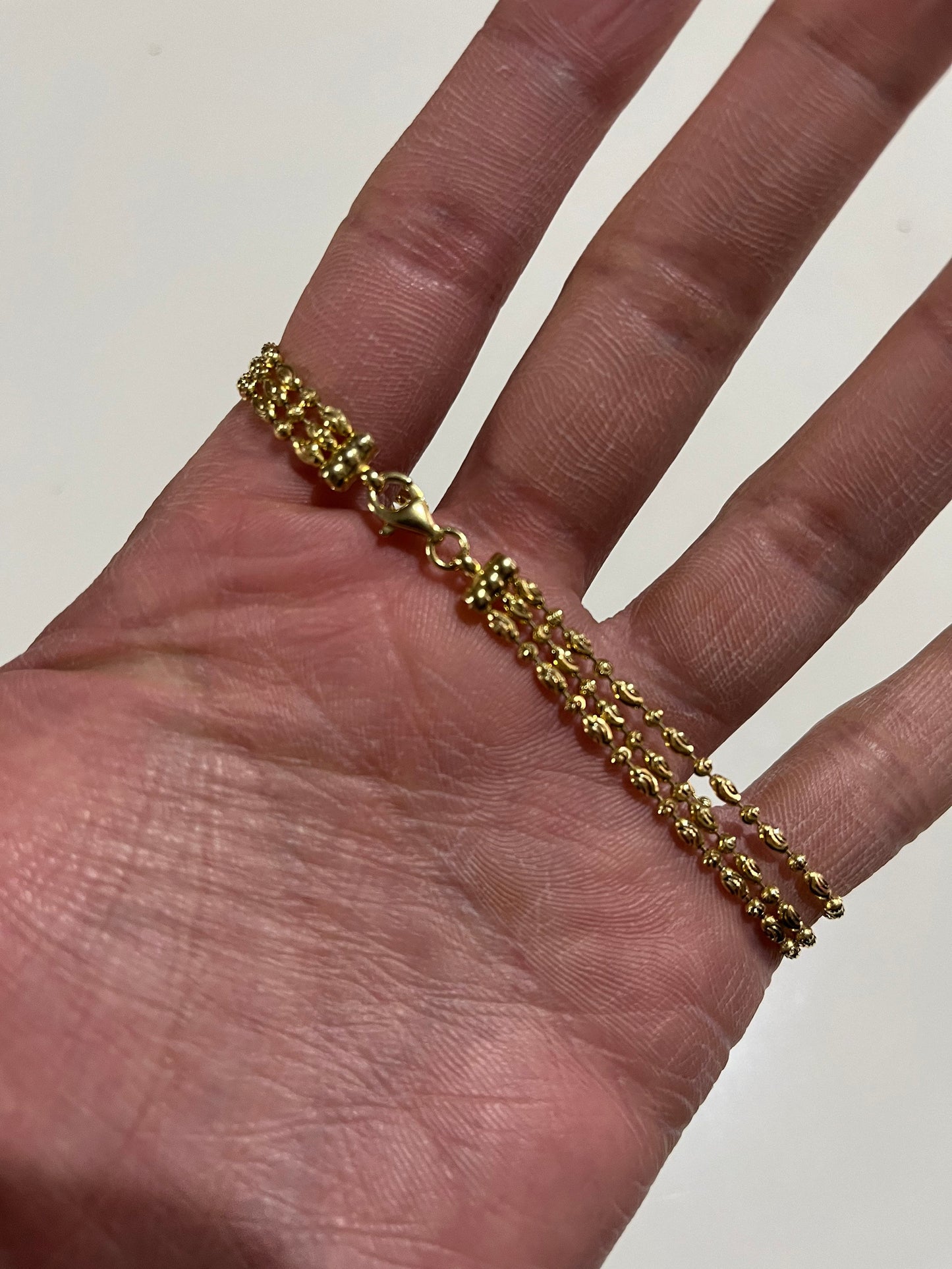 NEW 925 Silver Gold Plated Bracelet For Women (Please Read Description)