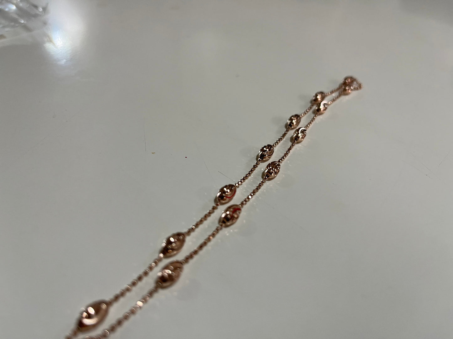 NEW 925 Silver Rose Gold Plated Necklace For Women (Please Read Description)