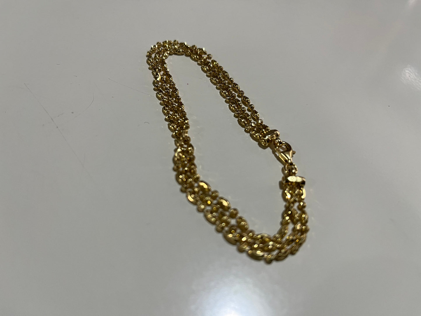 NEW 925 Silver Gold Plated Bracelet For Women (Please Read Description)