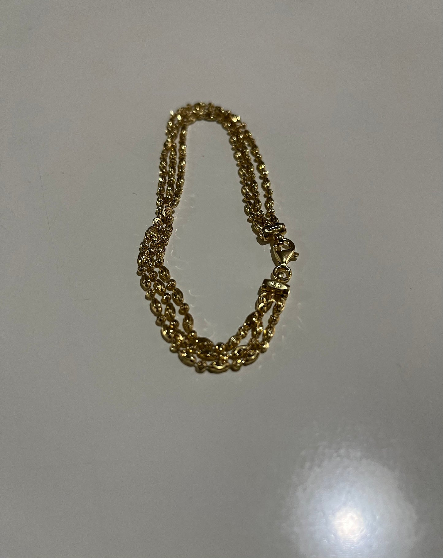 NEW 925 Silver Gold Plated Bracelet For Women (Please Read Description)