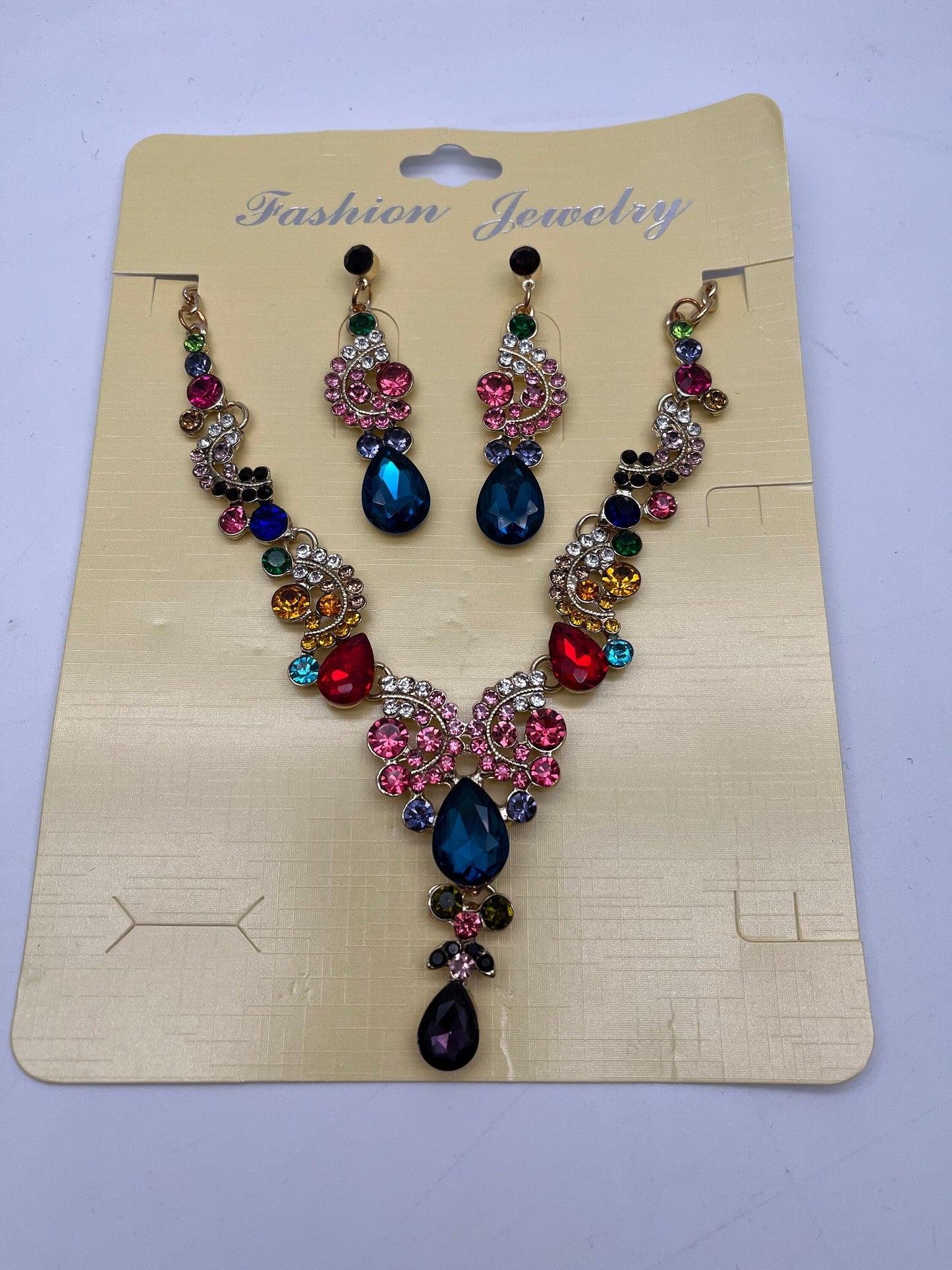 NEW High Class Womens Artificial Crystal Gemstones Alloy Earring, Necklace Jewellery, Gift, Gift Jewellery, Fashion Jewellery