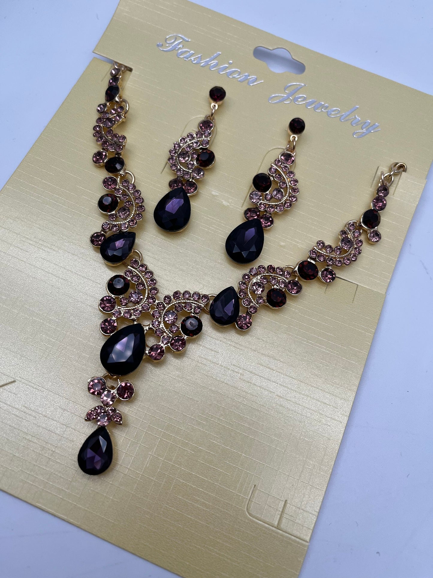 NEW High Class Womens Artificial Crystal Gemstones Alloy Earring, Necklace Jewellery, Gift, Gift Jewellery, Fashion Jewellery