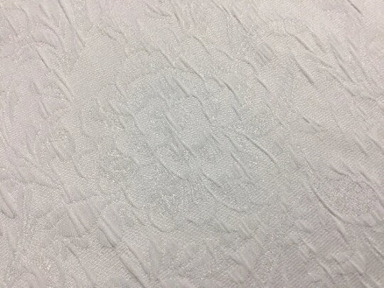NEW High Class Ivory Floral Jacquard Brocade Cloque Bridal Fabric