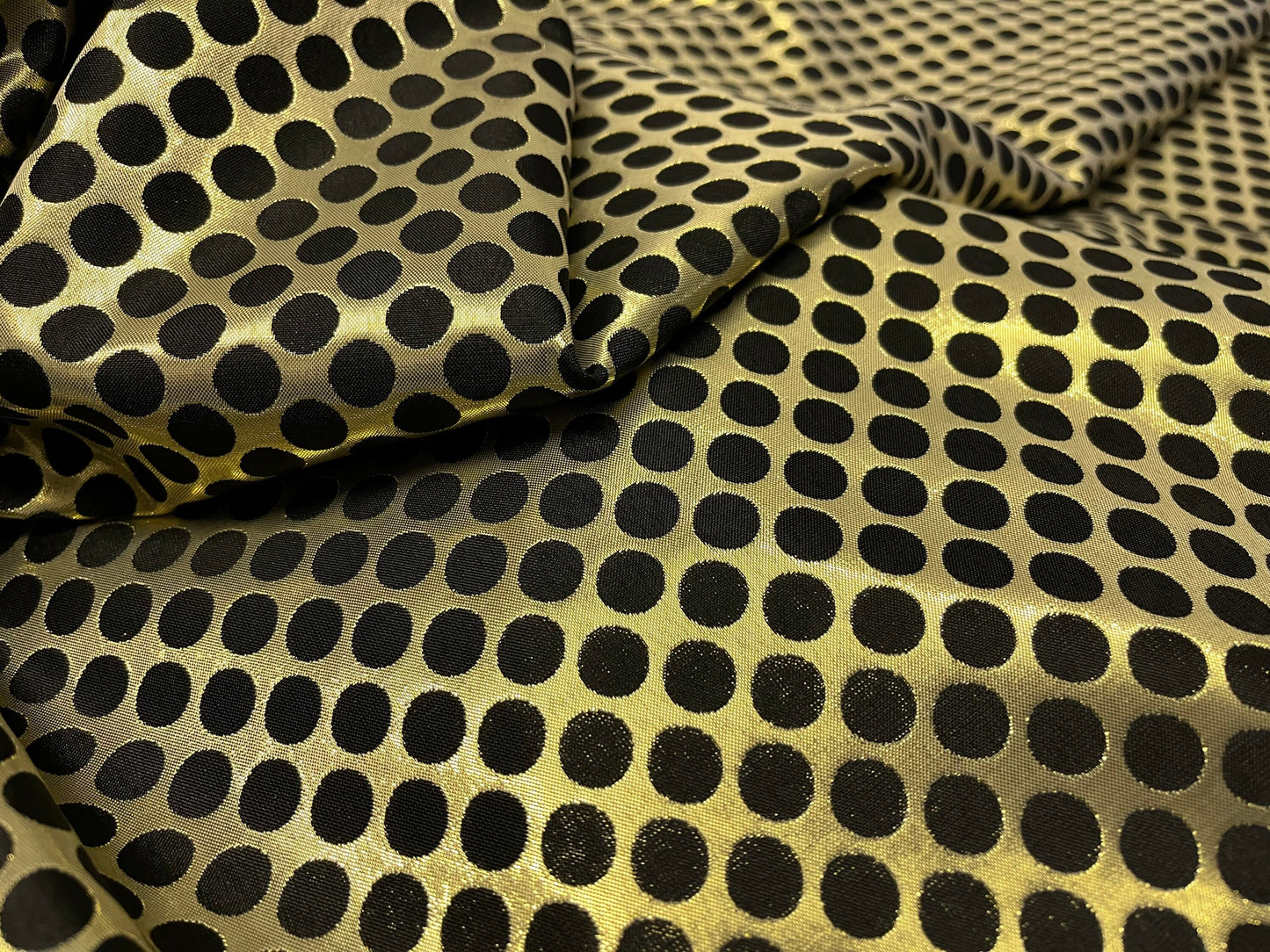 NEW High Class Polka Dot Jacquard Brocade Lurex Fabric