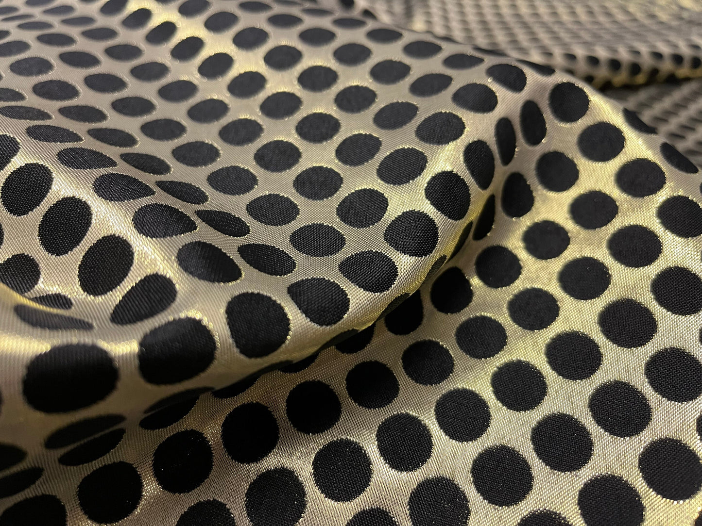 NEW High Class Polka Dot Jacquard Brocade Lurex Fabric