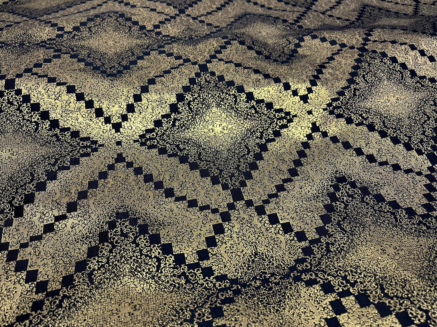 NEW High Class Jacquard Brocade Gold Lurex Fabric