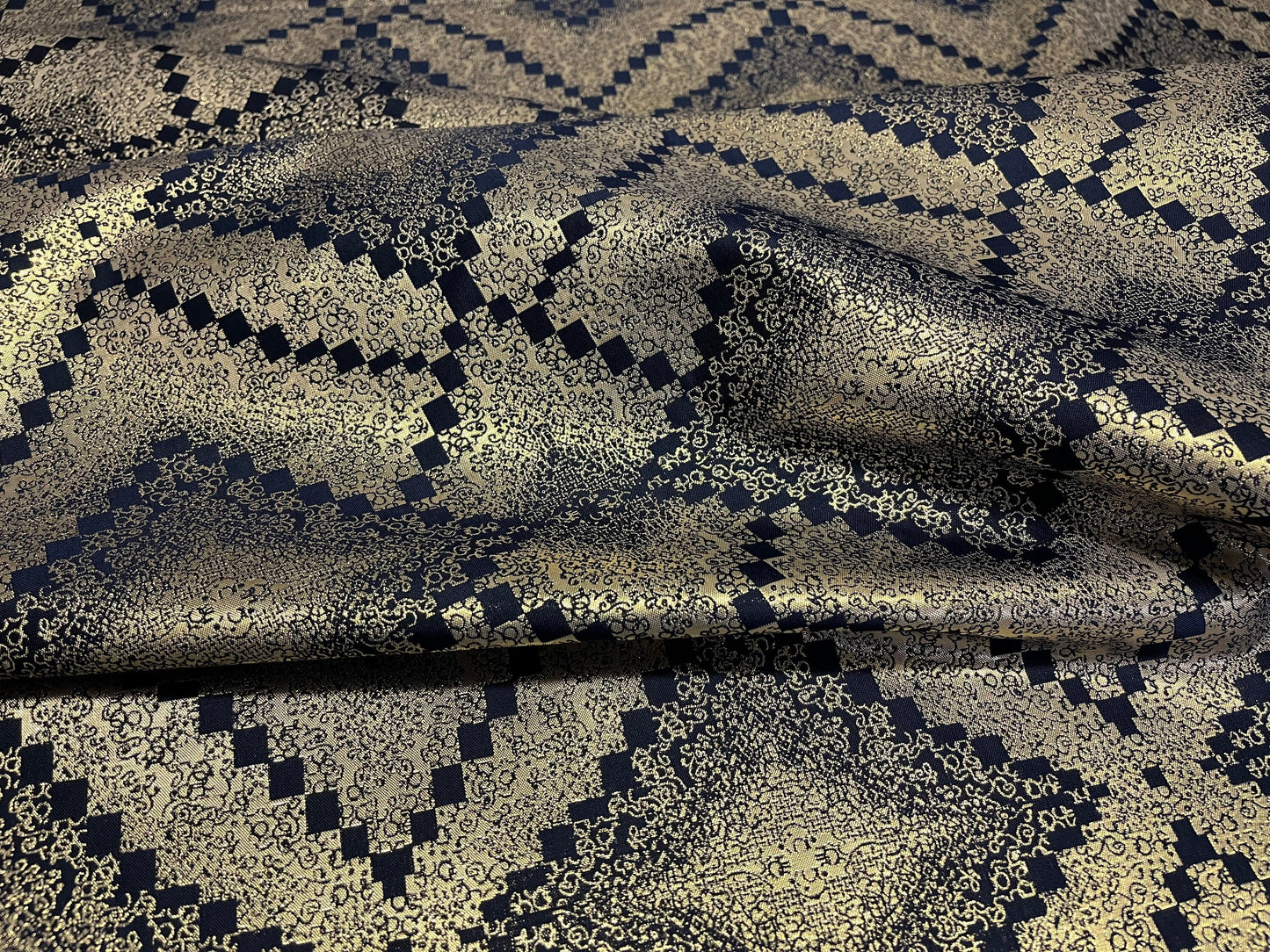 NEW High Class Jacquard Brocade Gold Lurex Fabric