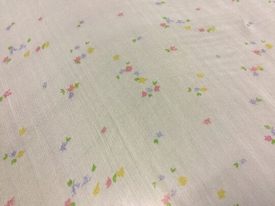 NEW High Class 100% Pure Silk Crinkle Chiffon Floral Print Fabric