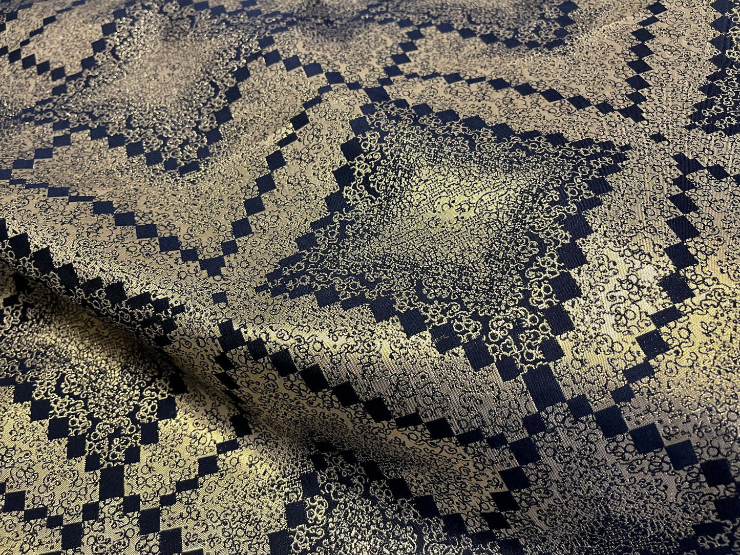 NEW High Class Jacquard Brocade Gold Lurex Fabric