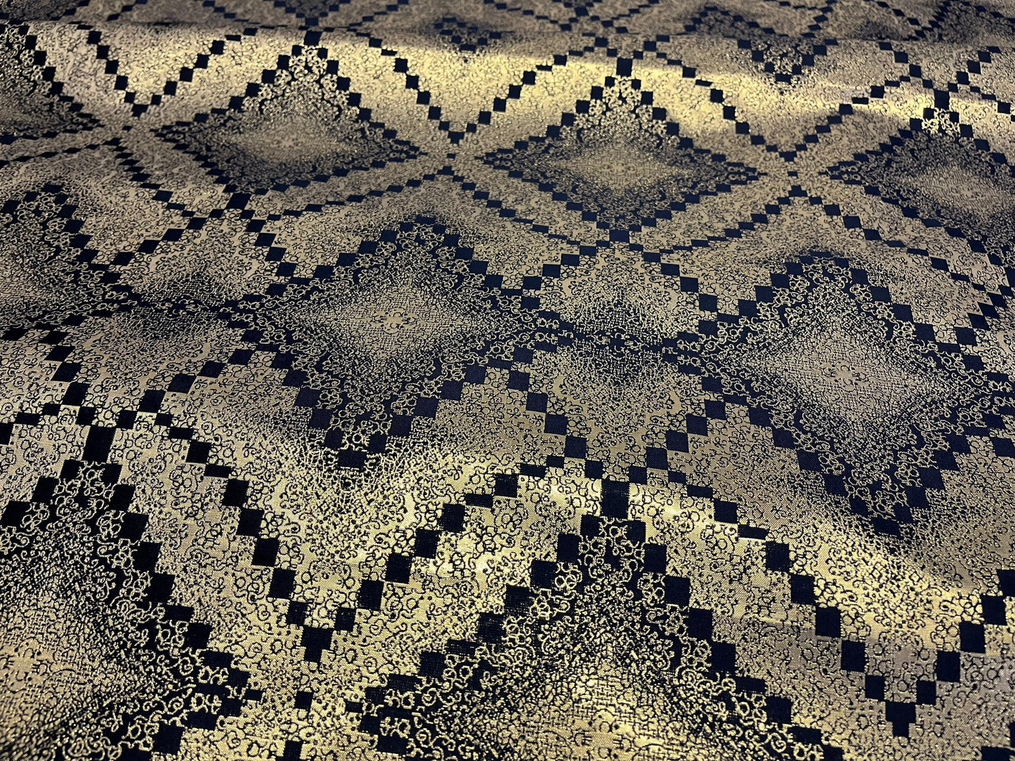 NEW High Class Jacquard Brocade Gold Lurex Fabric