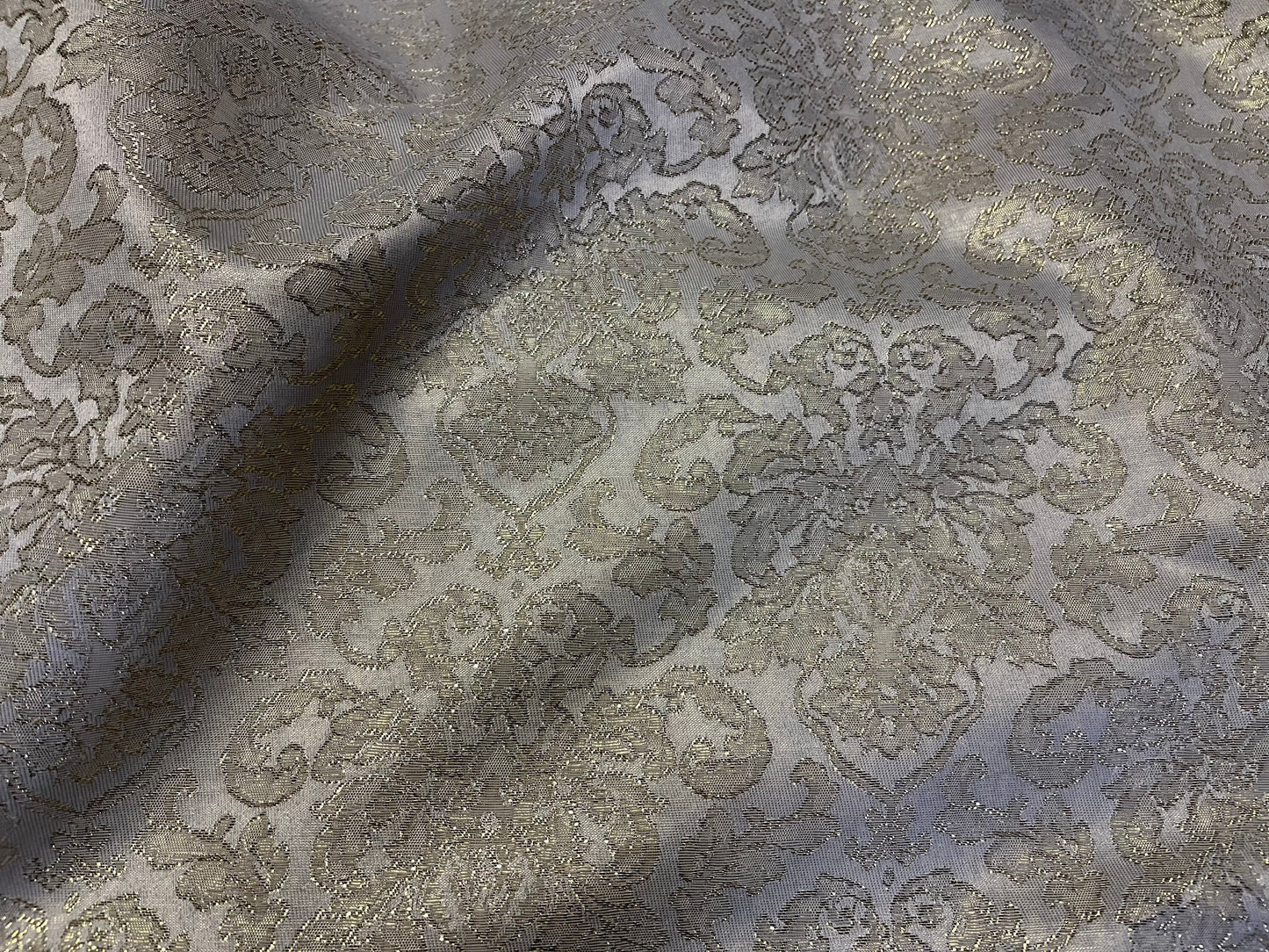 NEW High Class Damask Jacquard Brocade Gold Lurex Fabric