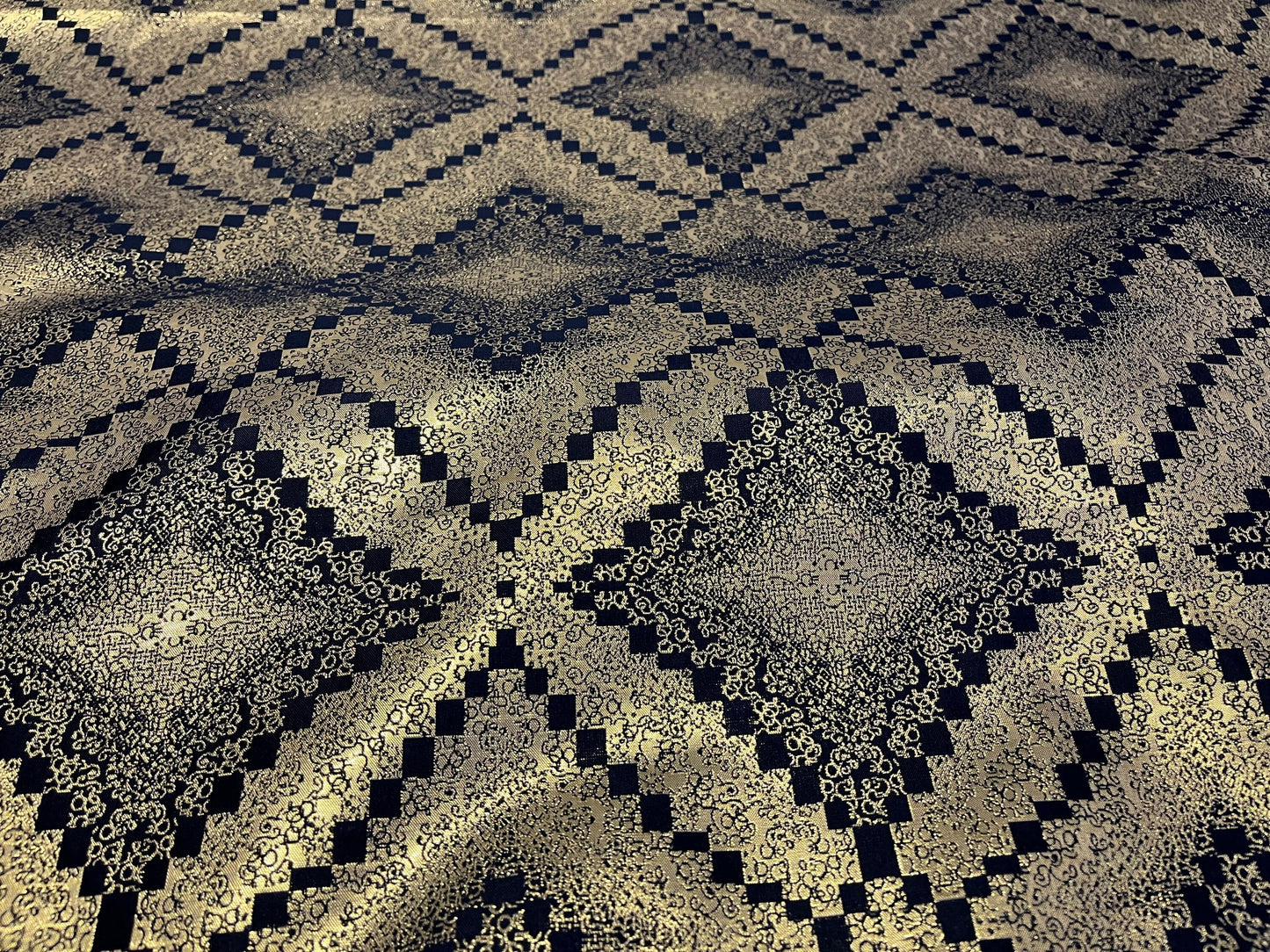 NEW High Class Jacquard Brocade Gold Lurex Fabric