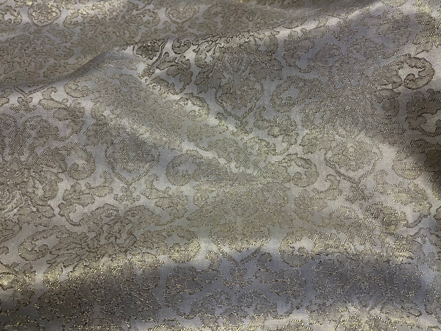 NEW High Class Damask Jacquard Brocade Gold Lurex Fabric