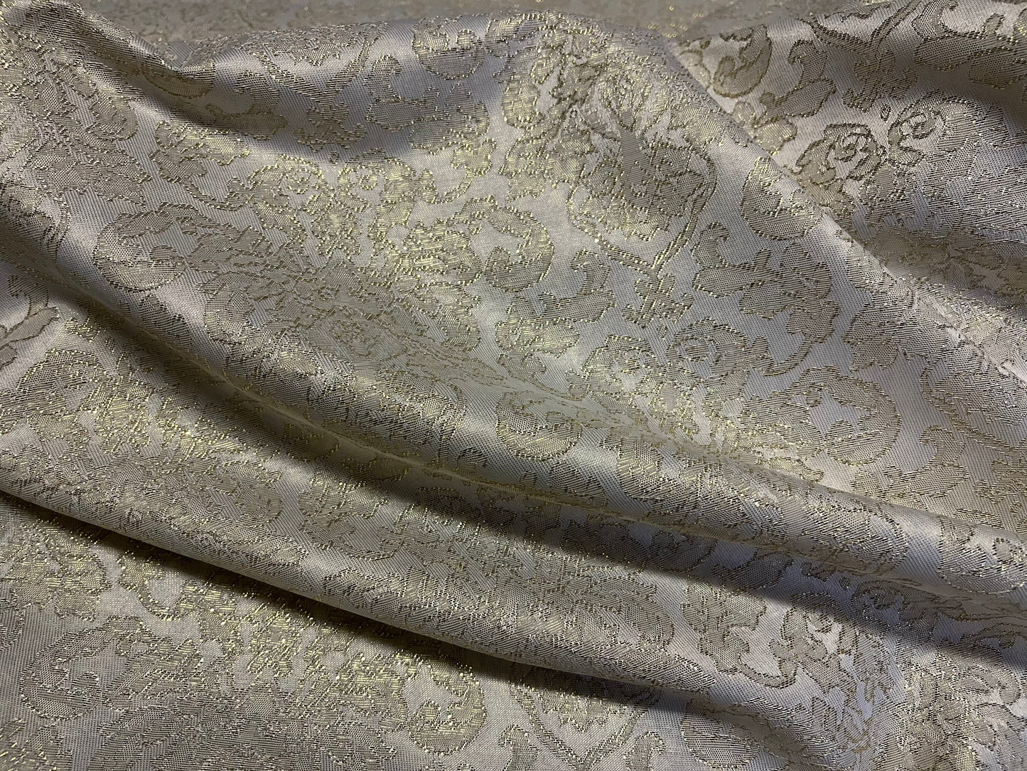 NEW High Class Damask Jacquard Brocade Gold Lurex Fabric