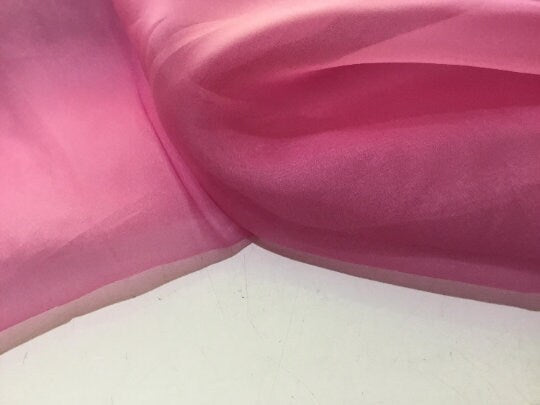 NEW High Class Pink 100% Silk Organza Fabric