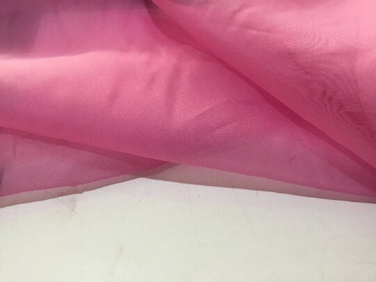 NEW High Class Pink 100% Silk Organza Fabric