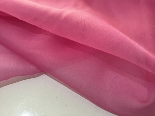 NEW High Class Pink 100% Silk Organza Fabric