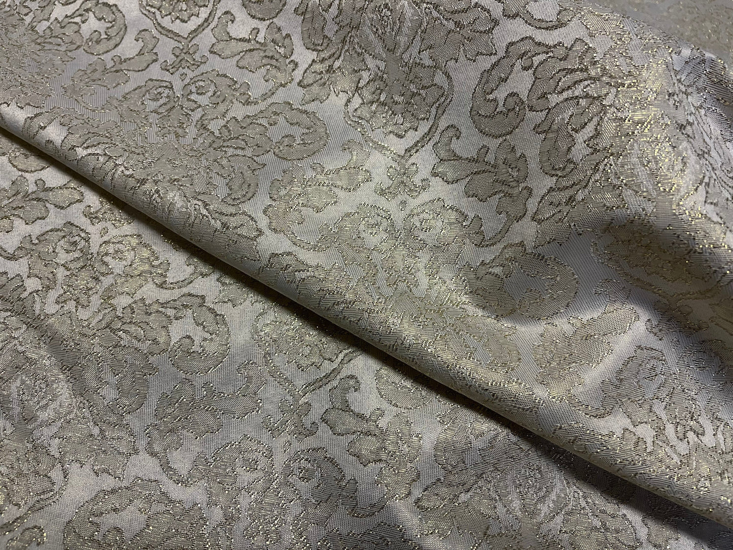 NEW High Class Damask Jacquard Brocade Gold Lurex Fabric
