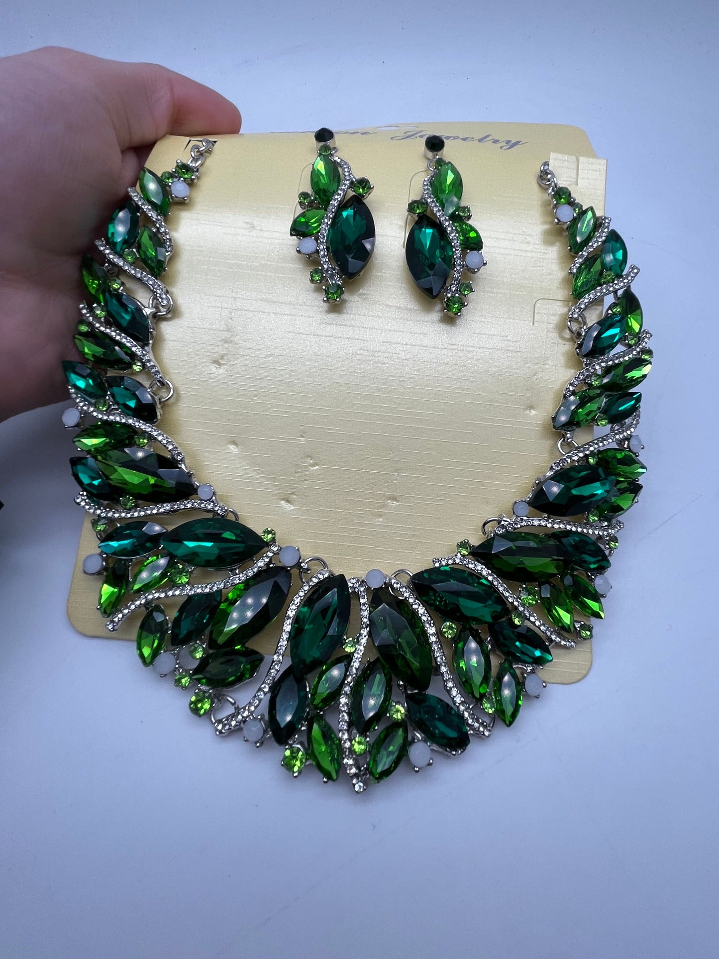 NEW High Class Womens Geometric Artificial Gemstones Alloy Earring, Necklace Jewellery, Gift, Gift Jewellery, Fashion Jewellery