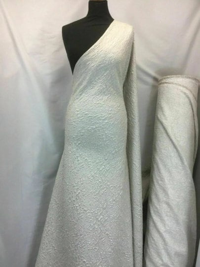 NEW High Class Champagne Floral Jacquard Cloque Lurex Fabric