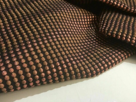 NEW High Class Bullet Spot Jacquard Cloque Lurex Fabric