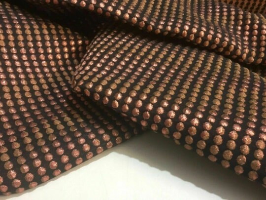 NEW High Class Bullet Spot Jacquard Cloque Lurex Fabric