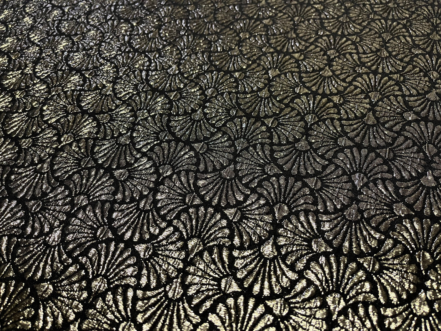 NEW High Class Jacquard Brocade Cloque Gold Lurex Fabric